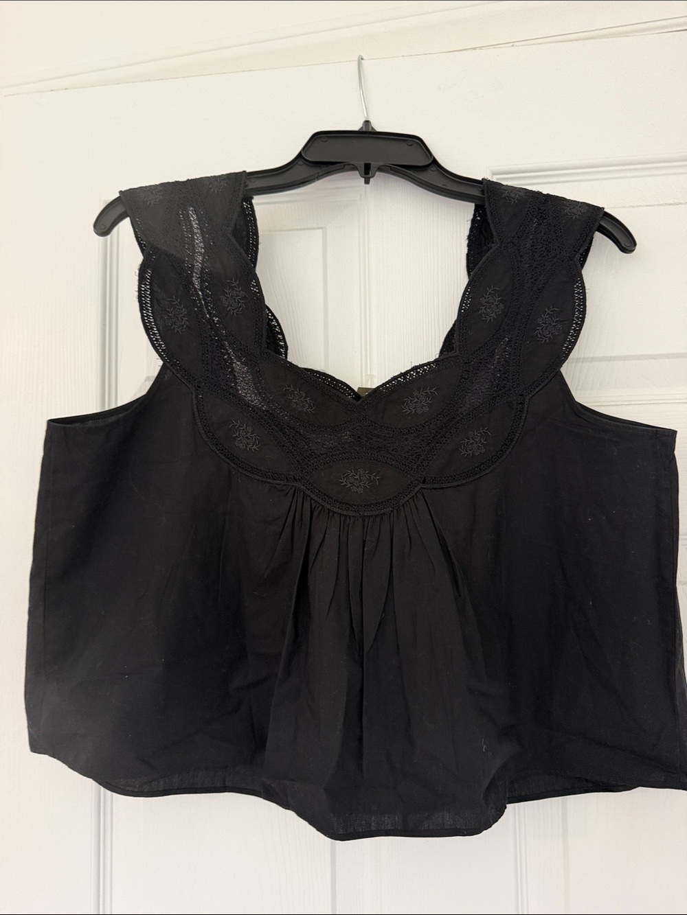 J. Crew swingy lace crop top, size medium - Picture 6 of 6